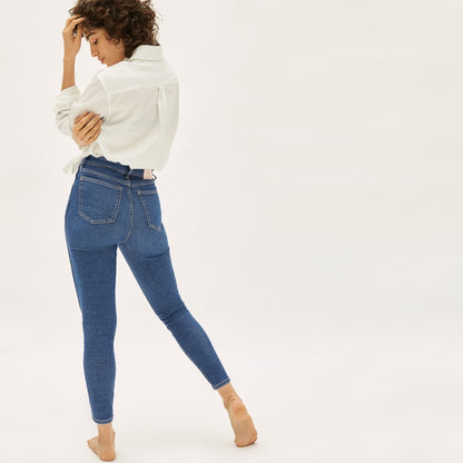 The Way-High® Clean Front Skinny Jean  | Vintage Blue | 26.5" Inseam