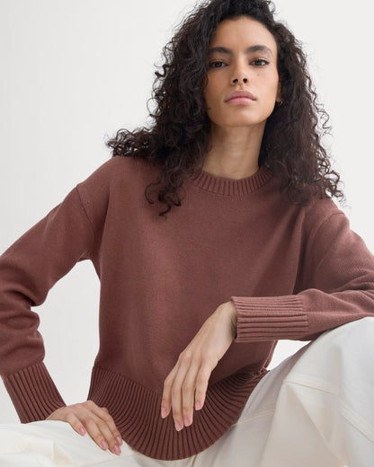 The Boxy Sweater in Everyday Cotton | Mocha