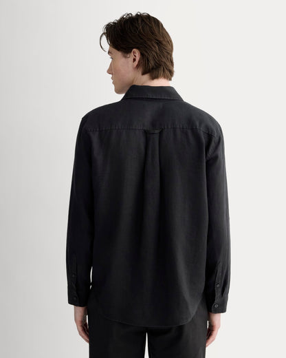 The Linen Utility Shirt | Black