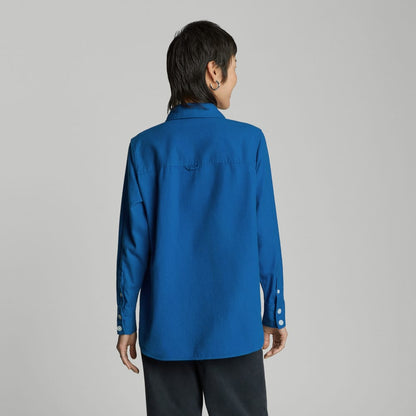 The Classic Cotton Flannel Shirt | Lapis Blue