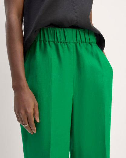 The Linen Easy Pant | Grass Green