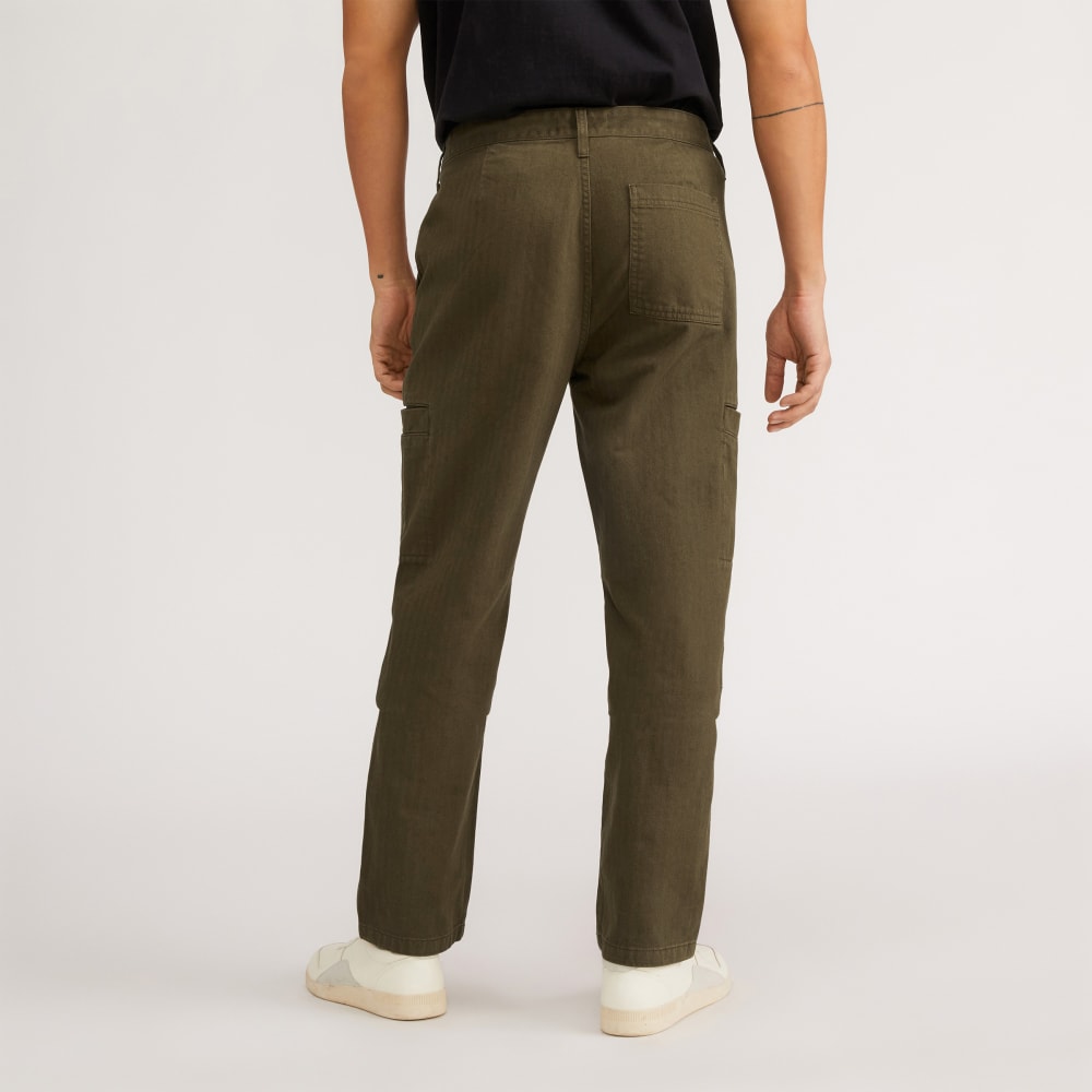 The Organic Cotton Herringbone Refined Cargo | Beech