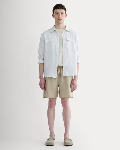 The Linen Easy Short | Trench Coat Khaki