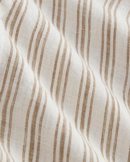 The Classic Short-Sleeve Shirt in Linen | Bone / Toasted Coconut