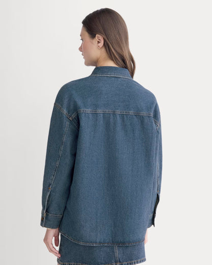 The Oversized Denim Shirt | Tungsten Blue Stone