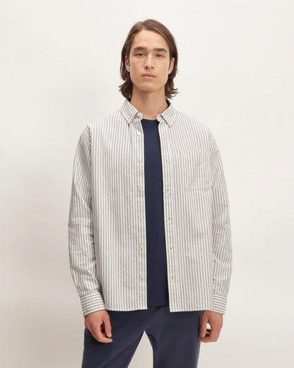 The Classic Oxford Shirt | Bone/Navy | Standard
