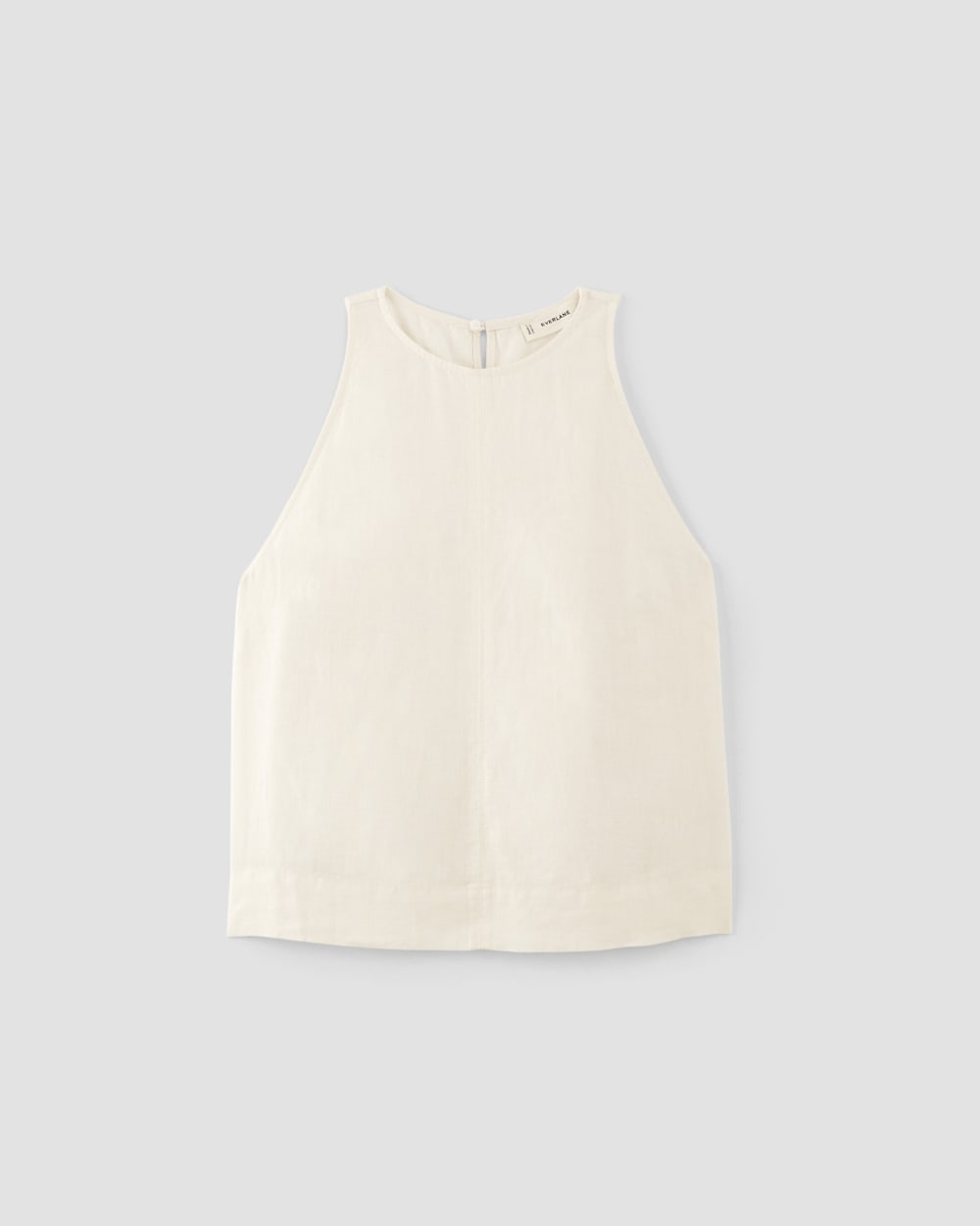 The Linen High-Neck Tank | Bone