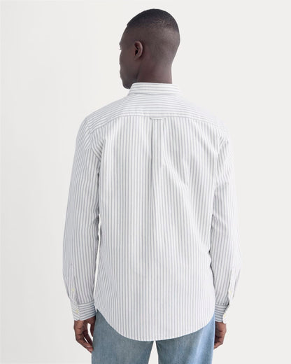 The Slim Oxford Shirt | Bone/Navy | Tall