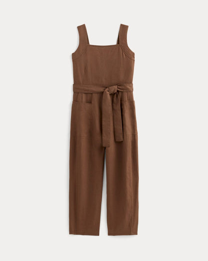 The Utility Coverall in Linen | Cedarwood