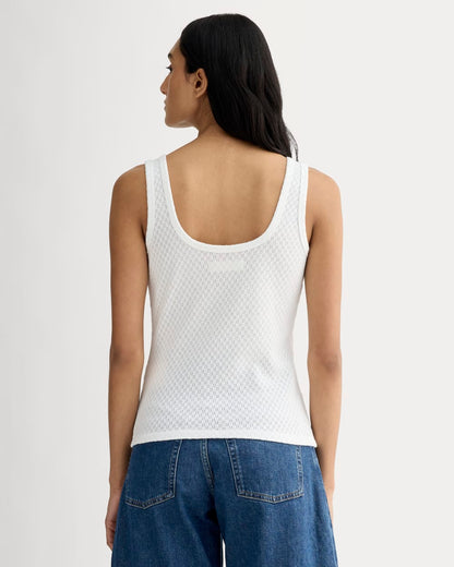 The Pointelle Cami | White