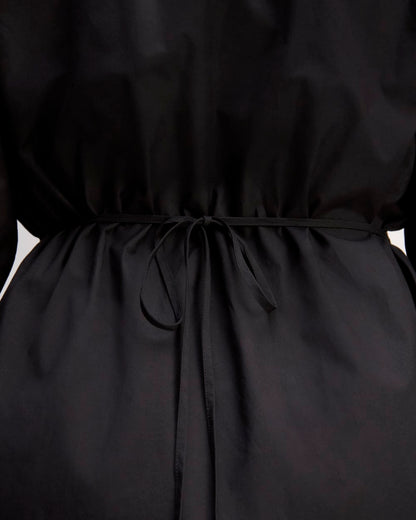 The Supima® Cotton Midi Shirt Dress | Black