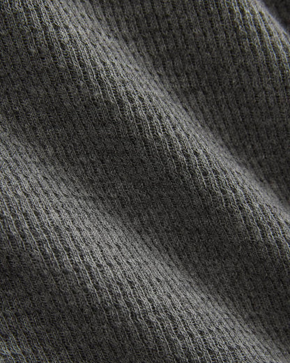 Thermal Henley in Cozy Waffle | Heathered Charcoal