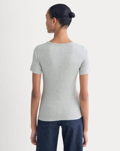 The Luxe Rib Crew | Classic Heather Grey