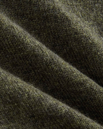 The Cashmere Crew | Heathered Army Green