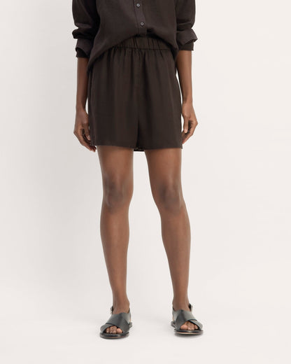 The Linen Easy Short | Black