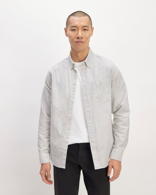 The Classic Oxford Shirt | Charcoal / White | Standard