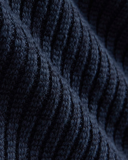 The Cozy Rib Tee | Navy