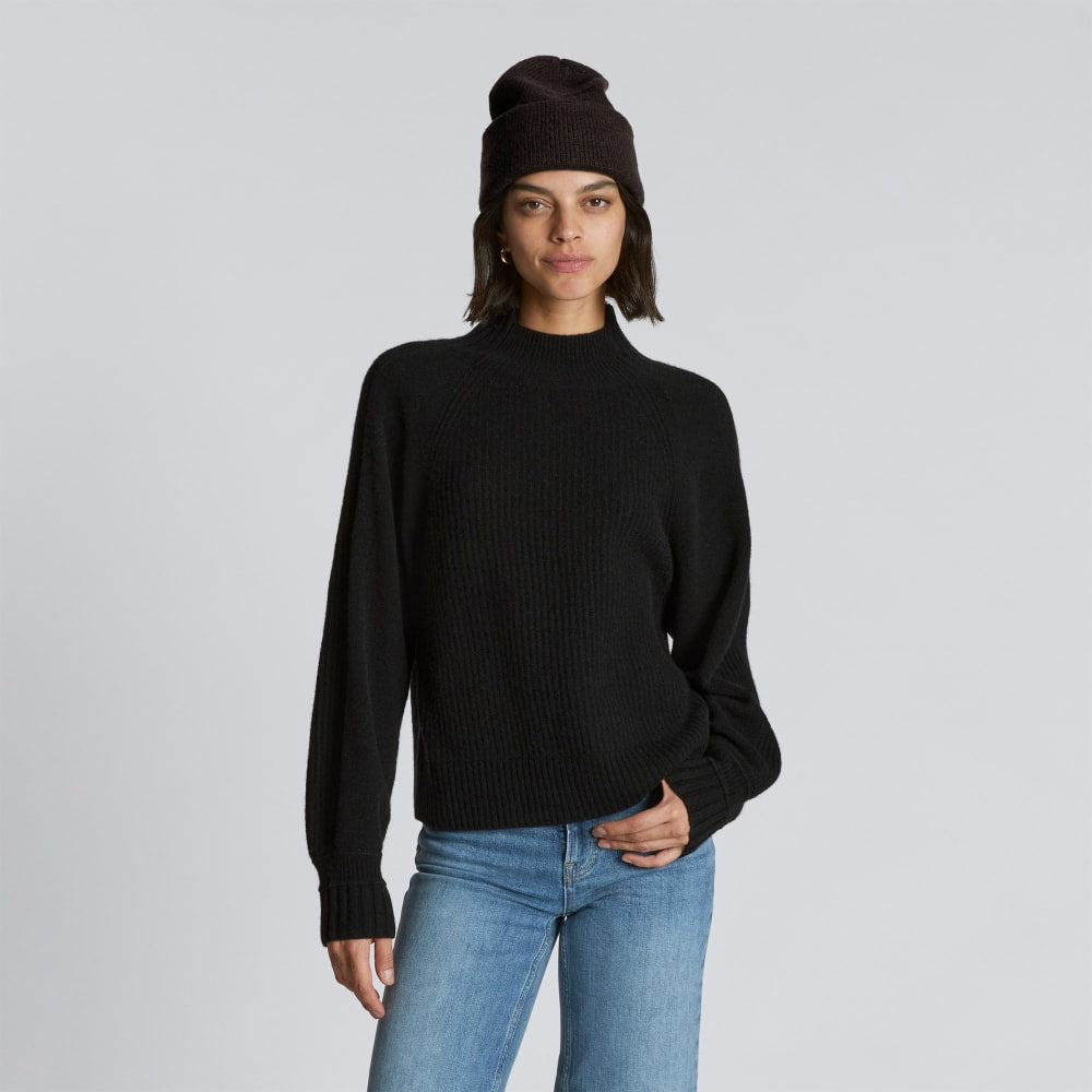 The Felted Merino Beanie | Black