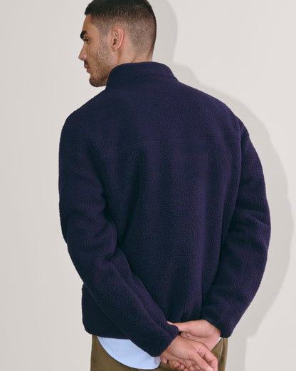The Teddy Quarter-Zip Fleece | Navy