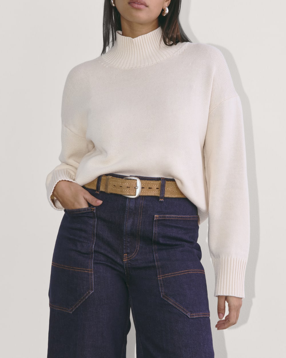 The Way-High® Gardener Cropped Jean | Deep Rinse
