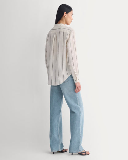 The Must-Have Shirt in Linen | Gardenia/Meteorite