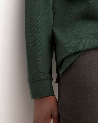 The Long-Sleeve Pique Polo | Scarab