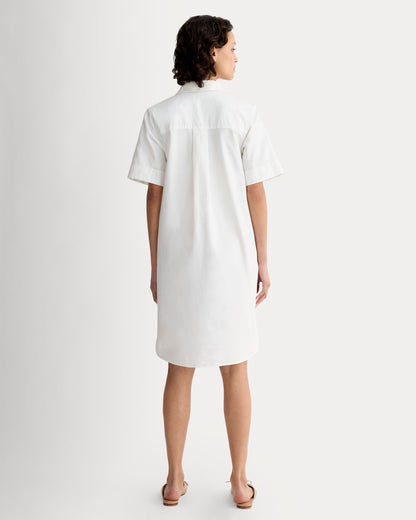 The Oxford Short-Sleeve Shirt Dress | White