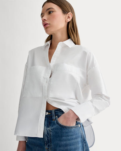 The Boxy Oxford | White