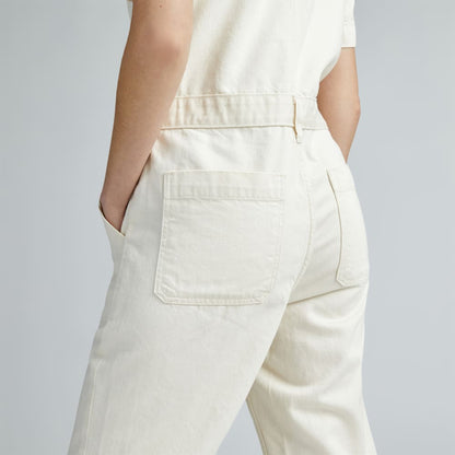 The Supersoft Jean Coverall | Seeded Ecru