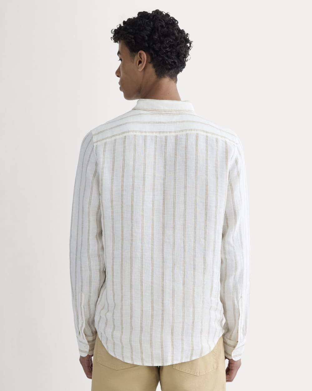 The Classic Shirt in Linen | Bone / Cornstalk