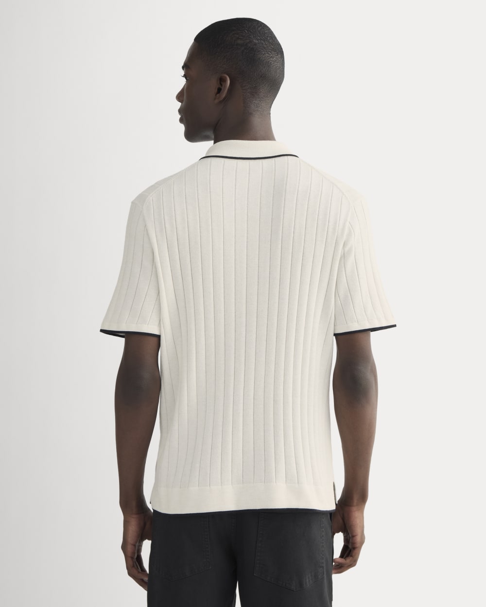 The No-Sweat Button-Down Polo | Heathered Canvas