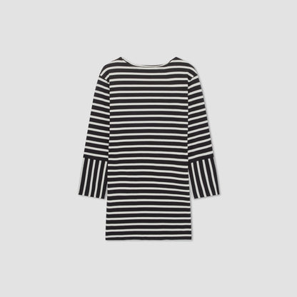 The Mariner Dress | Black / Canvas Tan