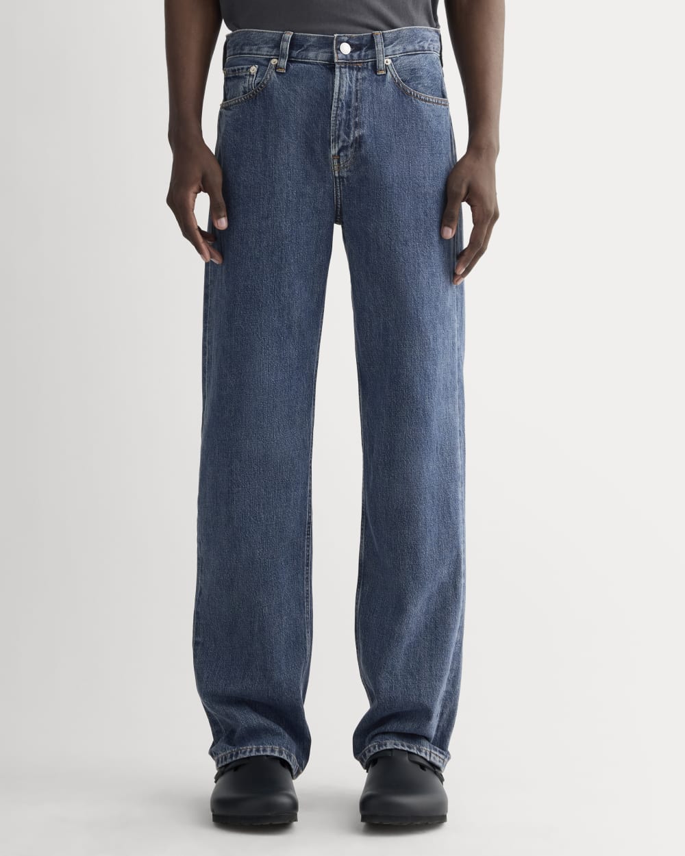 The '90s Loose Straight Jean | Medium Blue