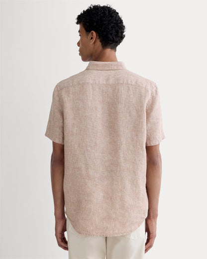 The Classic Short-Sleeve Shirt in Linen | Burlwood Chambray