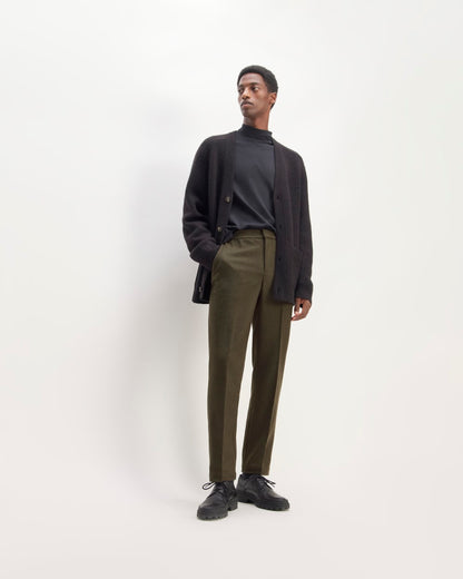 The Wool Flannel Pant | Dark Green