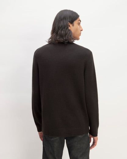 The Premium Merino Crew Neck Sweater | Black