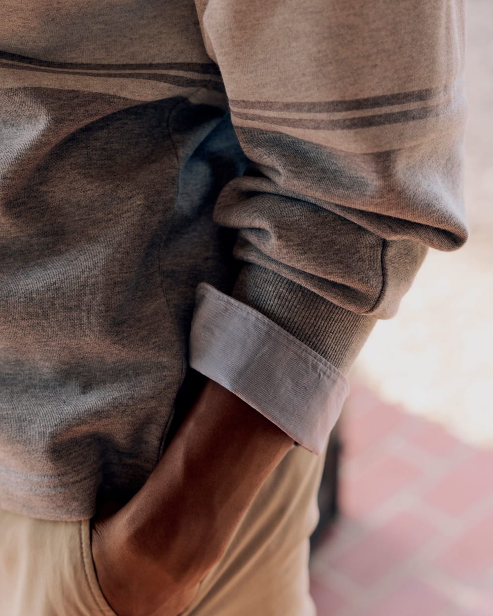 Off-Duty Terry Pullover | Vintage Heather Grey / Bone