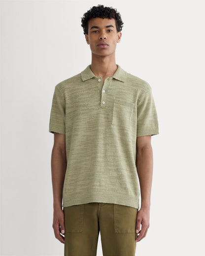 The Cotton Linen Polo | Eucalyptus
