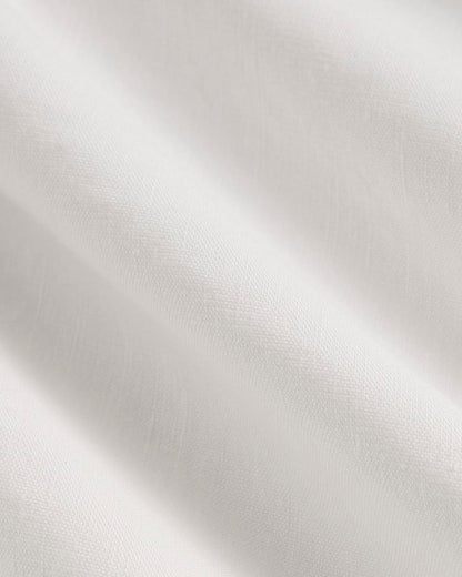 The Shift Dress in Stretch Linen | White