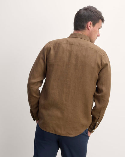 The Classic Shirt in Linen | Cocoa