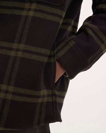 The ReWool® Oversized Shirt Jacket | Black / Olive