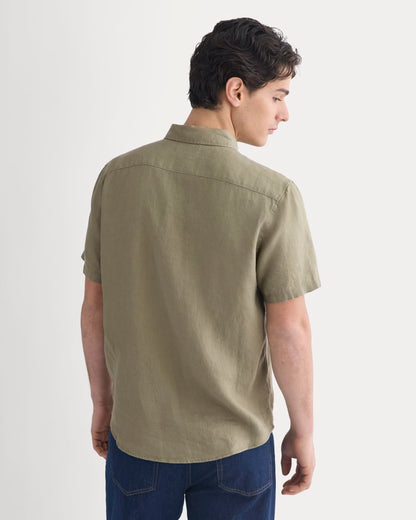 The Classic Short-Sleeve Shirt in Linen | Overland