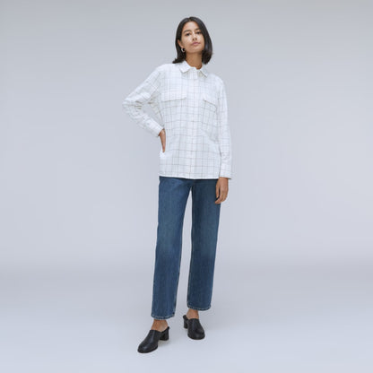 The Classic Cotton Flannel Shirt | Canvas Tan Plaid
