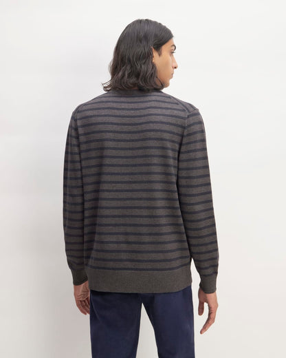 The No-Sweat Sweater | Uniform | Heathered Midnight / Heathered Ash