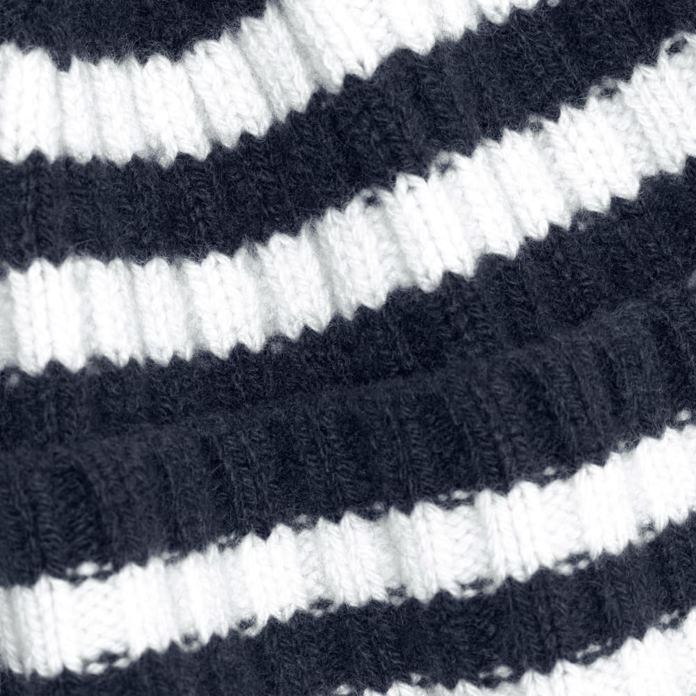 The Cashmere Beanie | Bright Navy / Bone