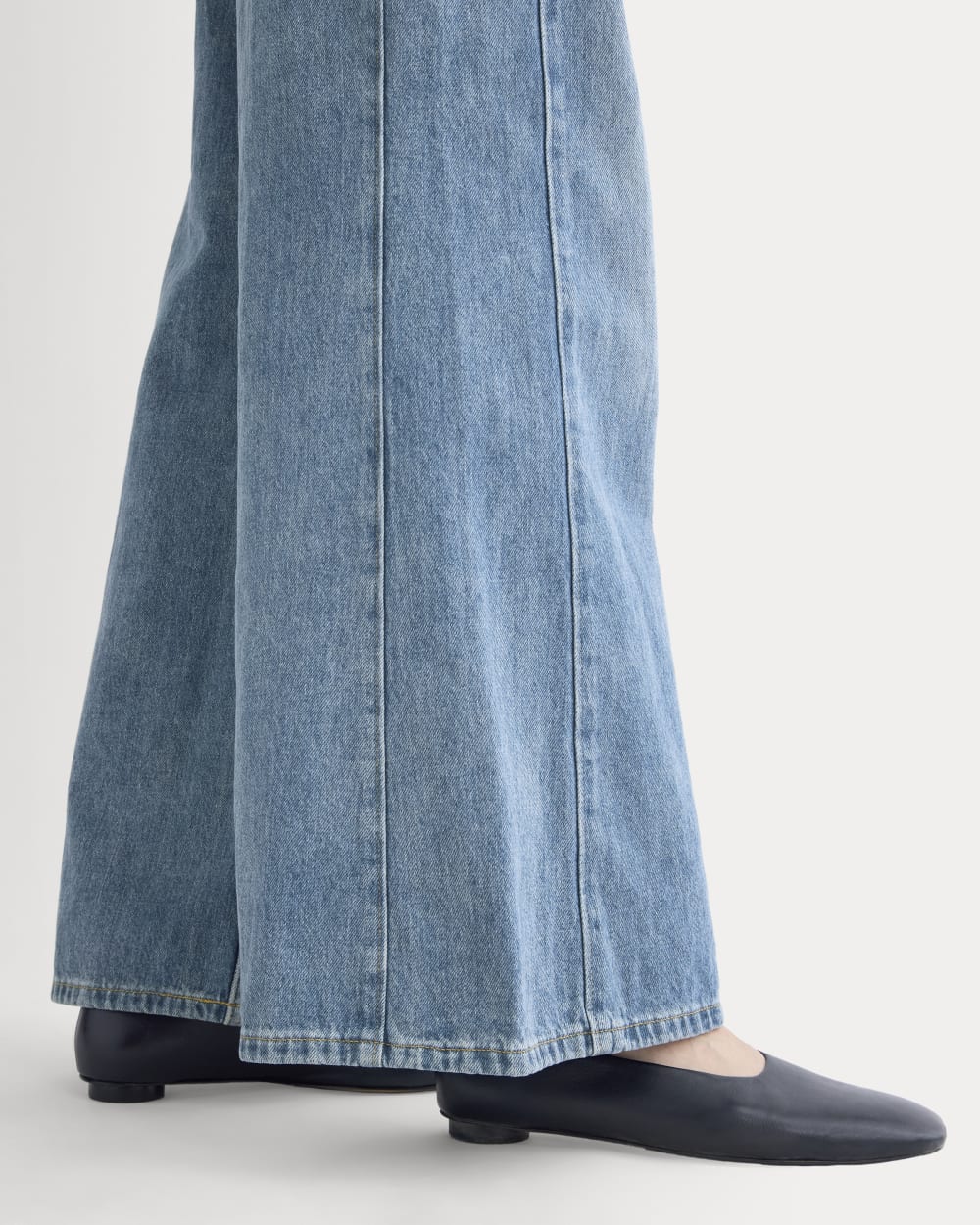 Paneled Ultra Wide-Leg Jean | Tungsten Scratch