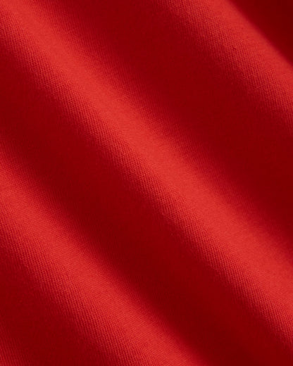 The Slim V-Neck Tee in Essential Cotton | Fiery Red