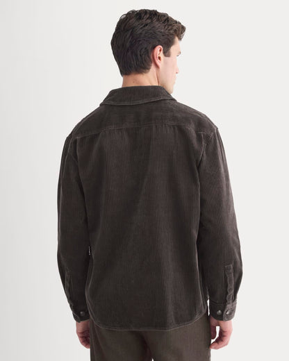 Wide Wale Corduroy Shirt | Dark Chocolate