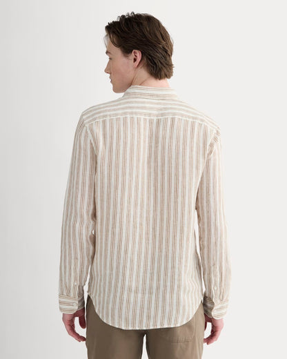 The Classic Shirt in Linen | Bone / Toasted Coconut