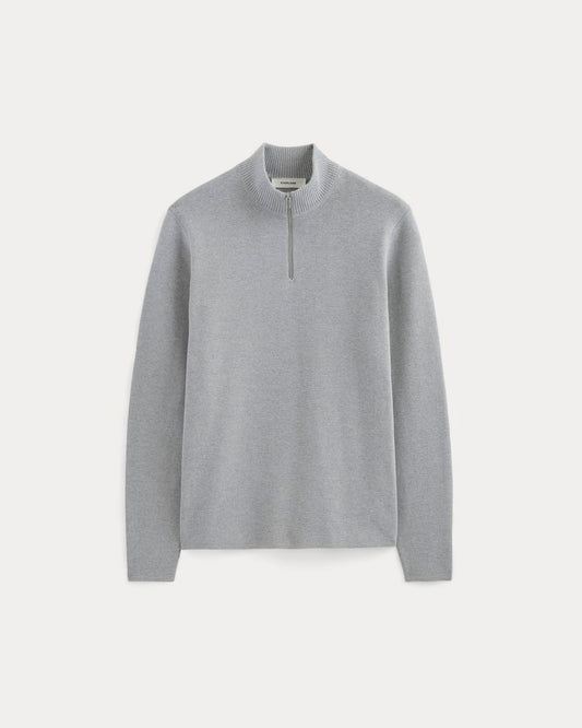 The No-Sweat Quarter-Zip |  Heathered Grey